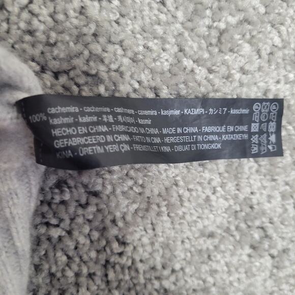 Zara Knit Cashmere Beige V Neck Pullover Sweater High Low Size Small - Picture 4 of 6